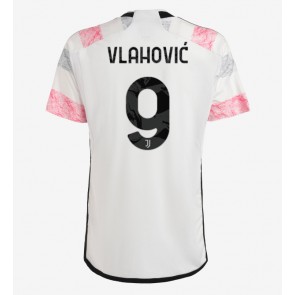 Juventus Dusan Vlahovic #9 Gostujuci Dres 2023-24 Kratak Rukavima